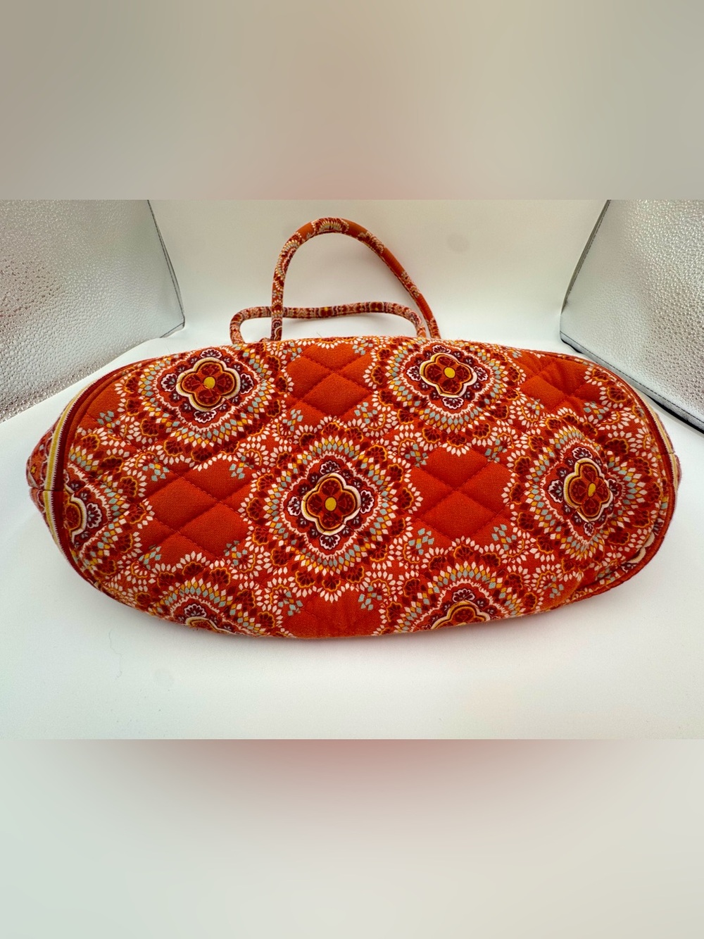 Vera Bradley Angle Tote Bag in Retired Paprika - Picture 6 of 16